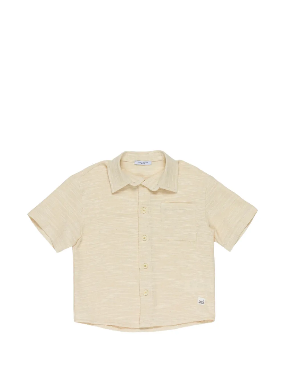 Paolo Pecora Kids pocket shirt - Toni neutri