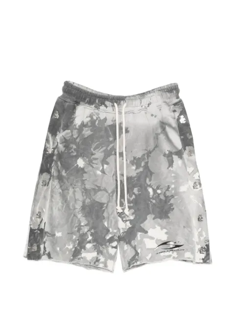 HELLSTAR tie-dye embellishment shorts