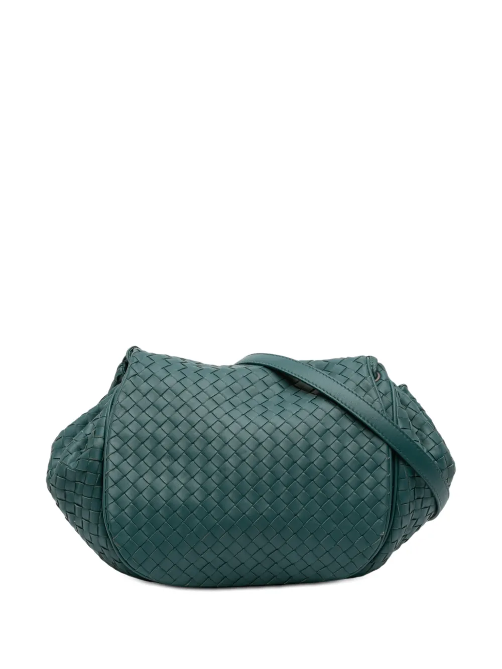 Bottega Veneta Pre-Owned 2012-2025 Nappa Intrecciato Flap crossbody bag - Verde