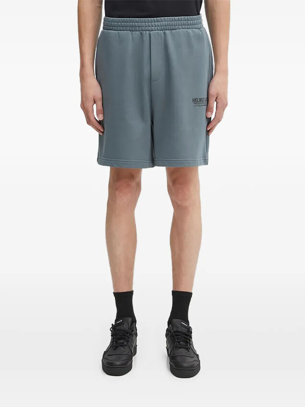  Helmut Lang Bermudas Con Logo - Azul 