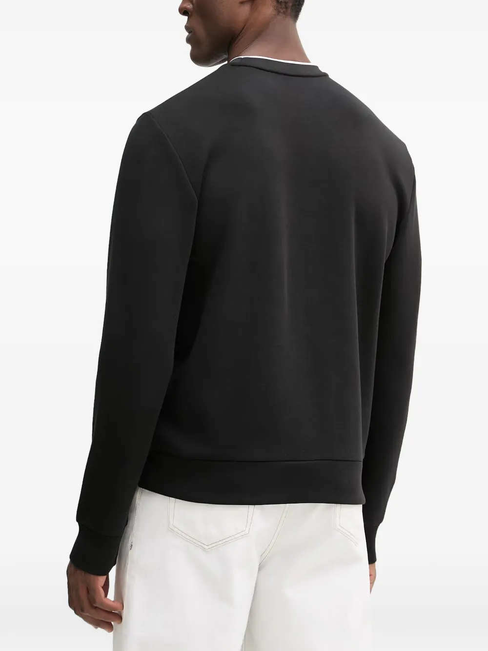 Hackett London Sweater met logoprint Zwart