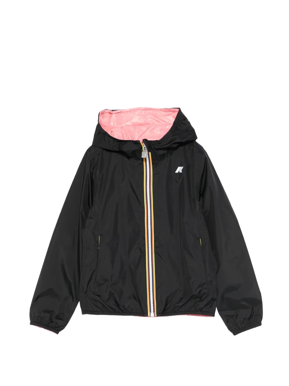 K Way Kids hooded jacket - Nero