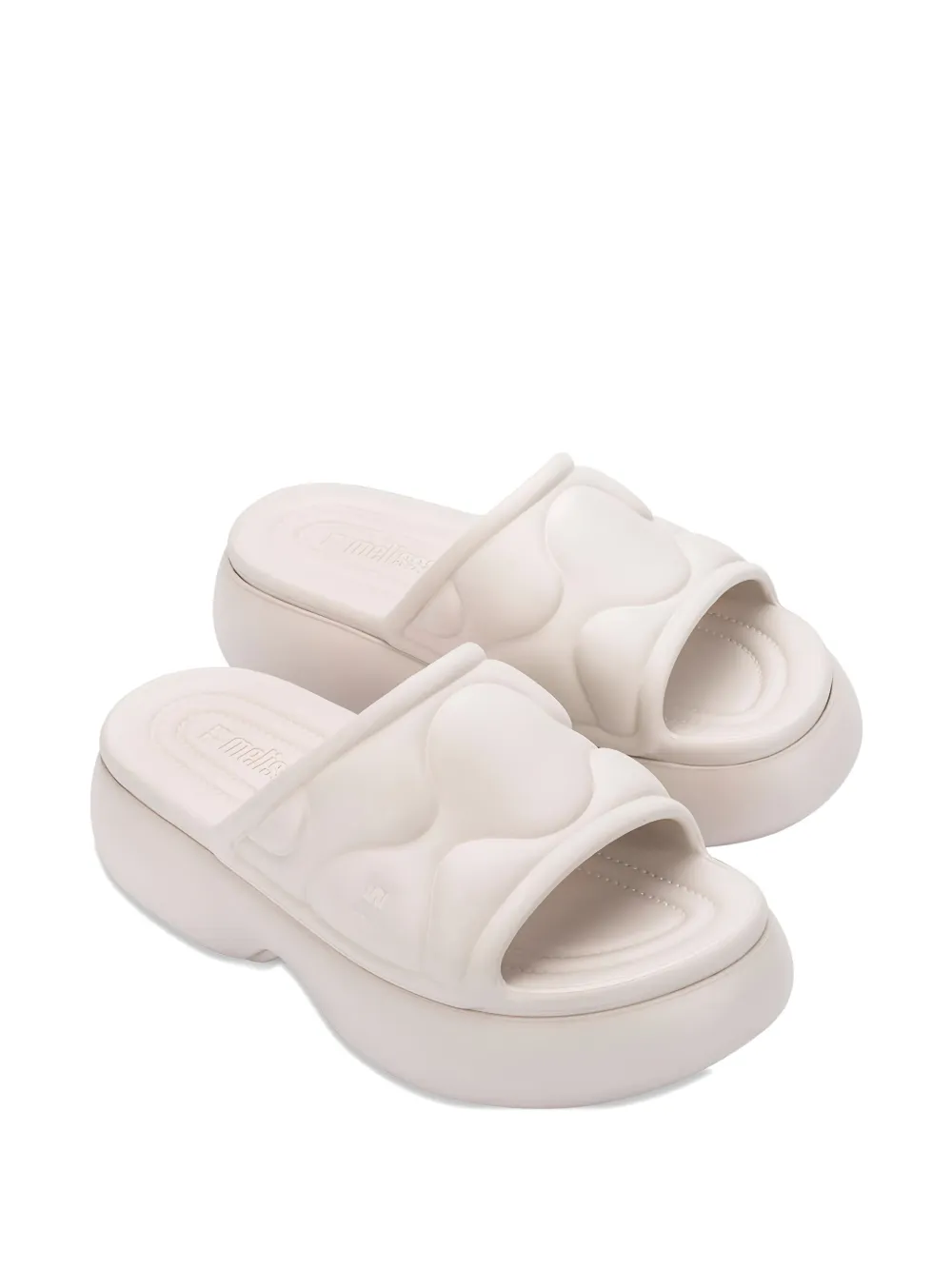 Melissa Slippers met plateauzool Beige