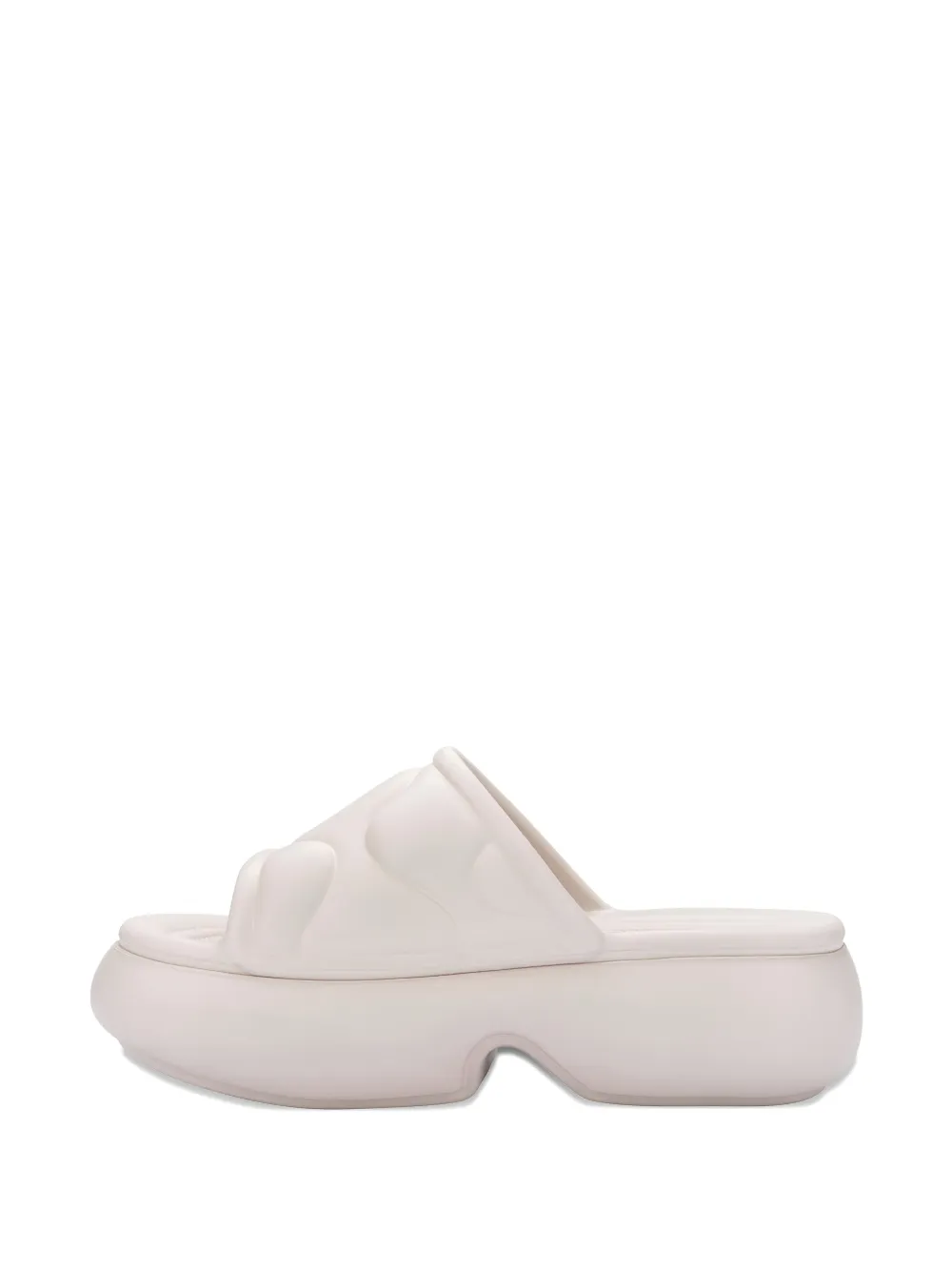 Melissa Slippers met plateauzool Beige