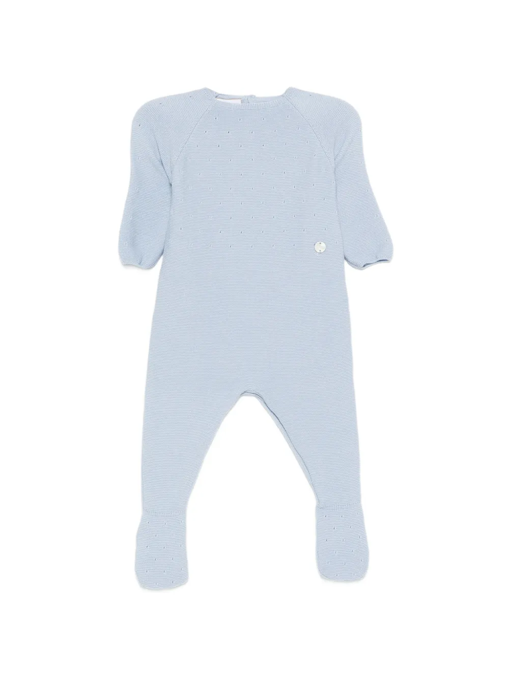 Paz Rodriguez perforated-detail pajama - Blu