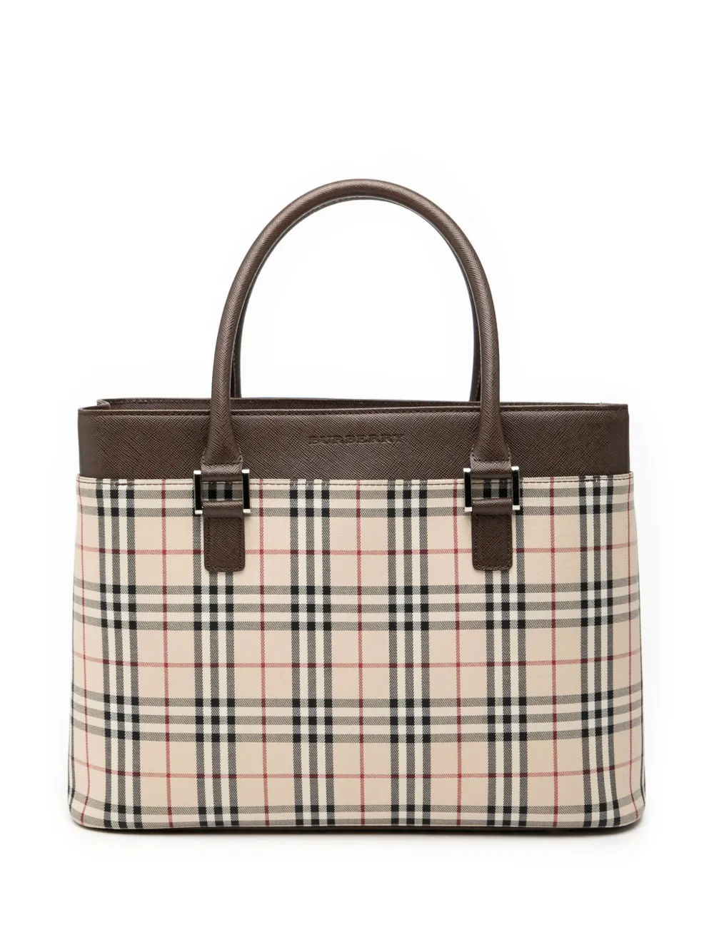 Burberry Pre-Owned 2000-2017 House Check Canvas tote bag - Brown