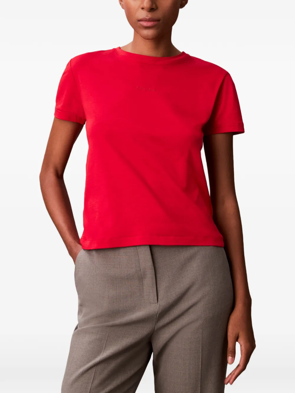  Calvin Klein Logo T-shirt - Red 