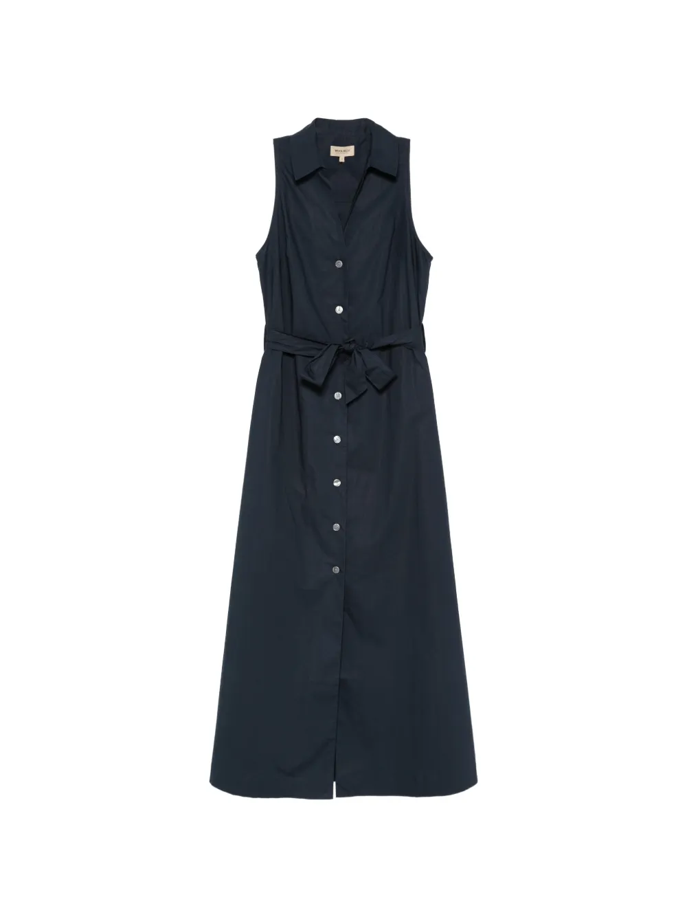 Woolrich buttoned belted midi shirt dress - Blu