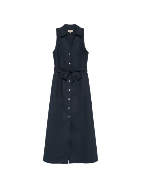 Woolrich buttoned belted midi shirt dress