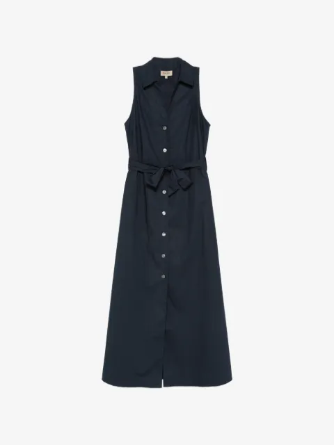 Woolrich vestido camisero midi con botones y cinturón
