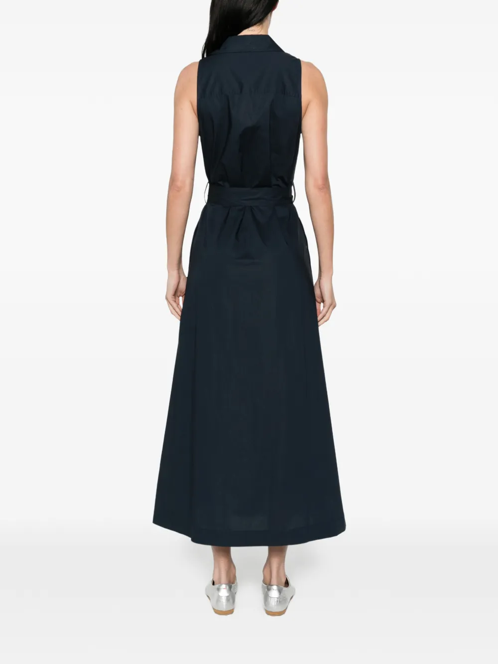 Woolrich Midi-blousejurk met knopen en ceintuur Blauw