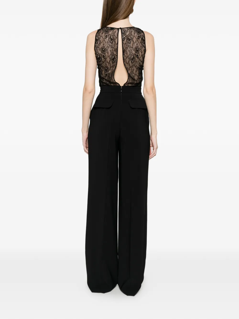 Elisabetta Franchi Jumpsuit verfraaid met pailletten Zwart