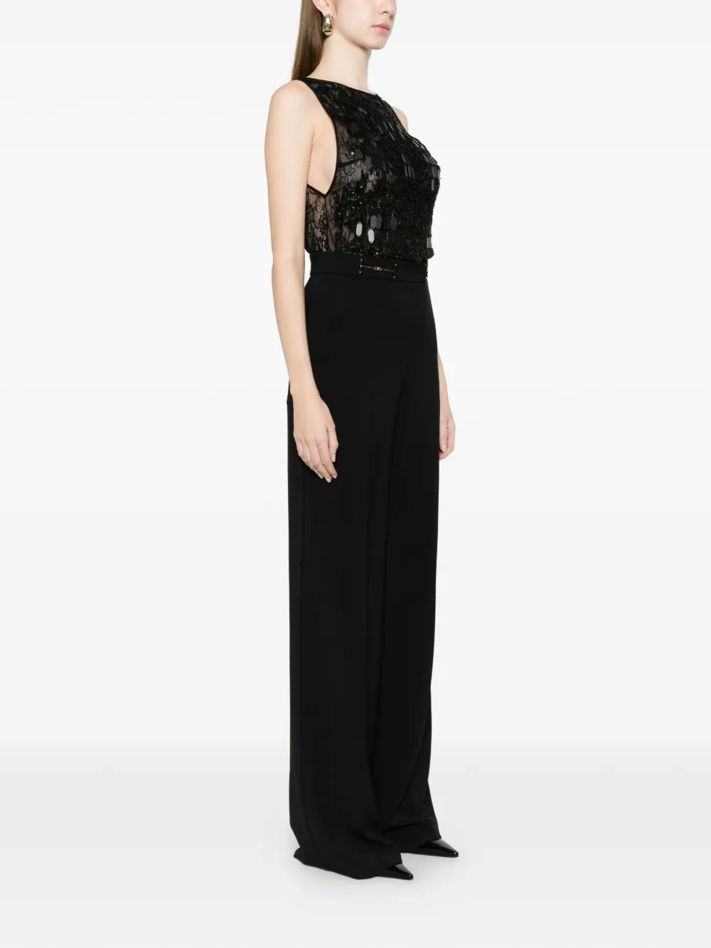  Elisabetta Franchi Sequin-embelished Jumpsuit - Black 