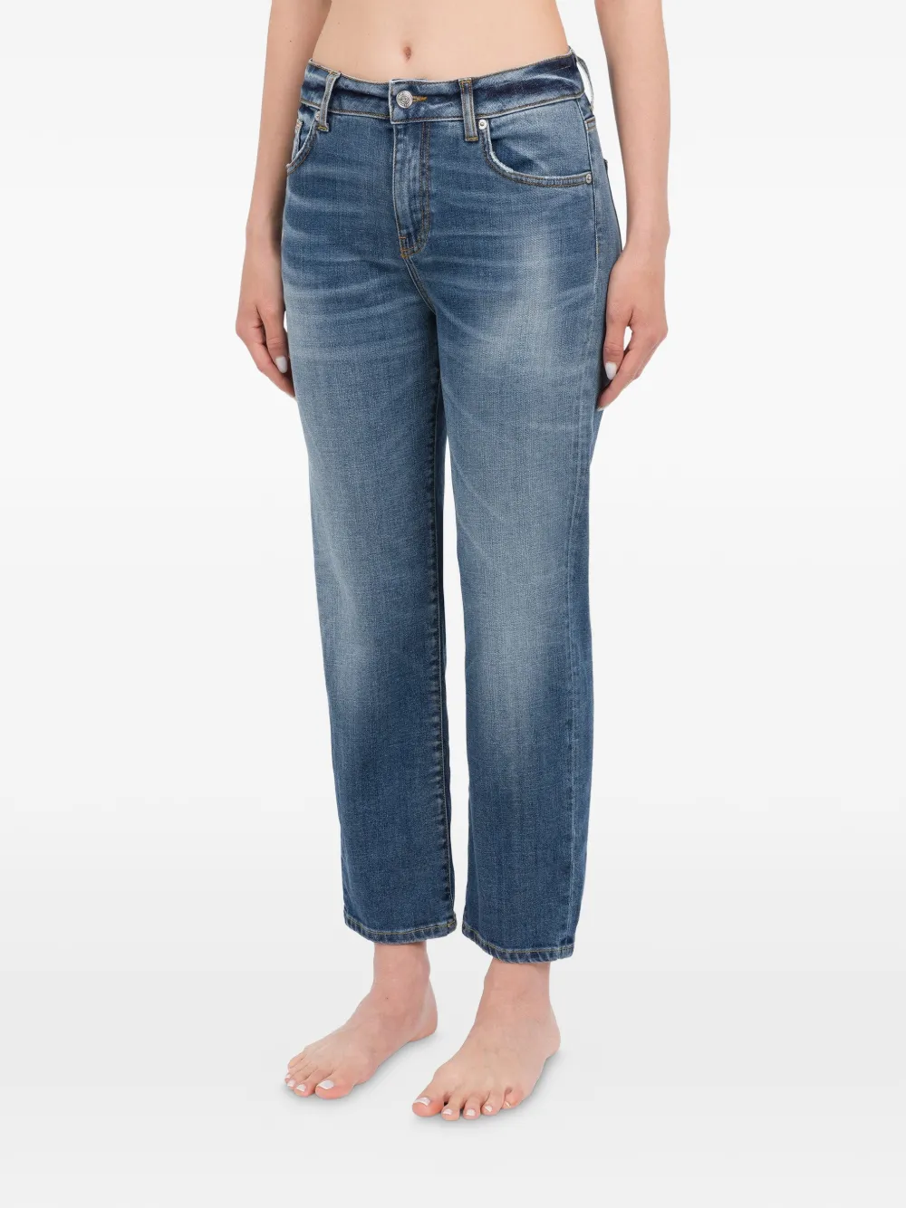 Department 5 faded straight-leg jeans - Blu