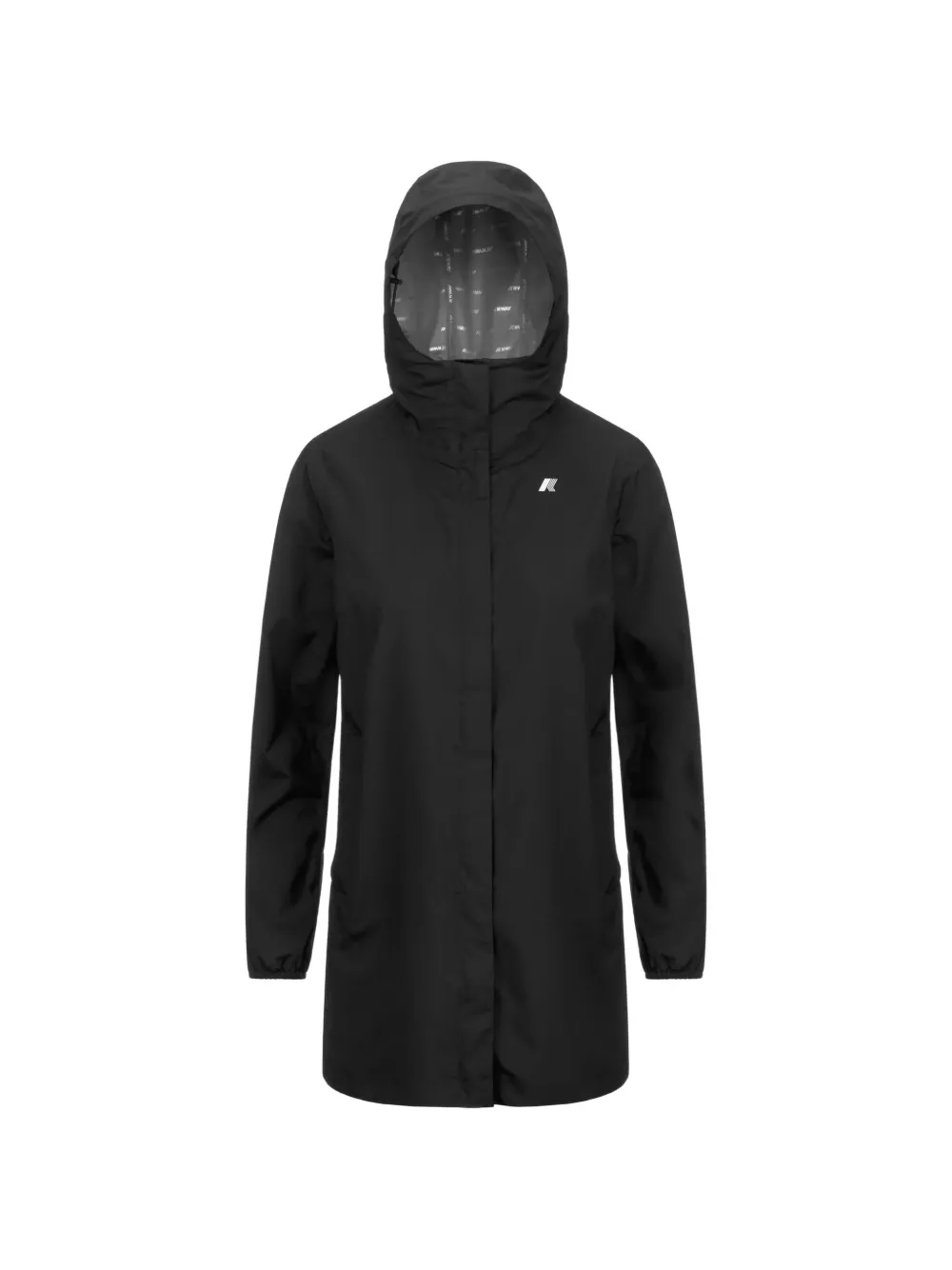 K-Way Parka Sophie con cappuccio - Nero