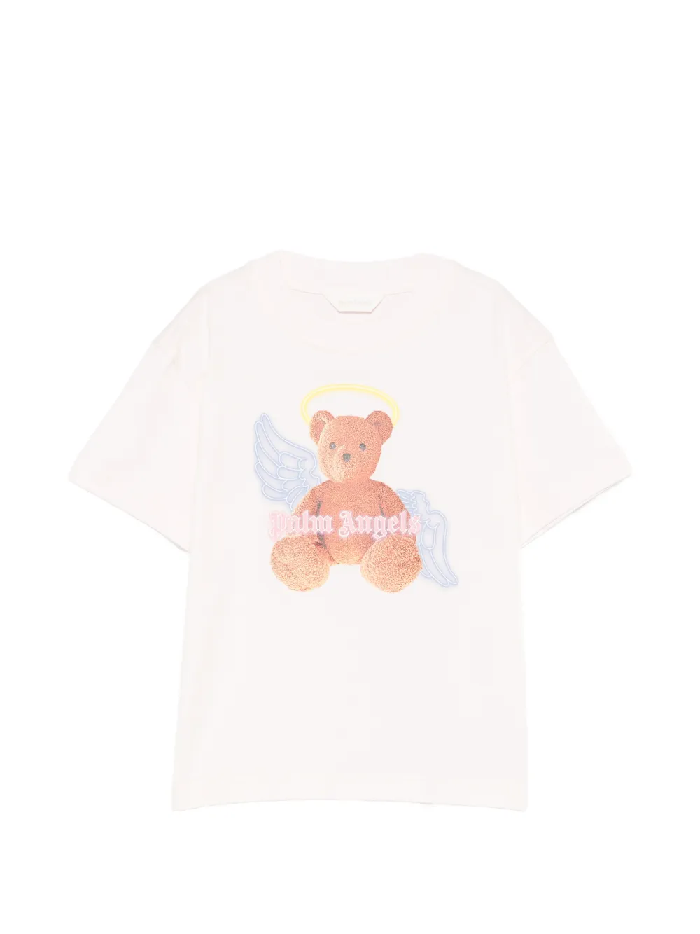 Palm Angels Kids teddy-graphic T-shirt - Rosa
