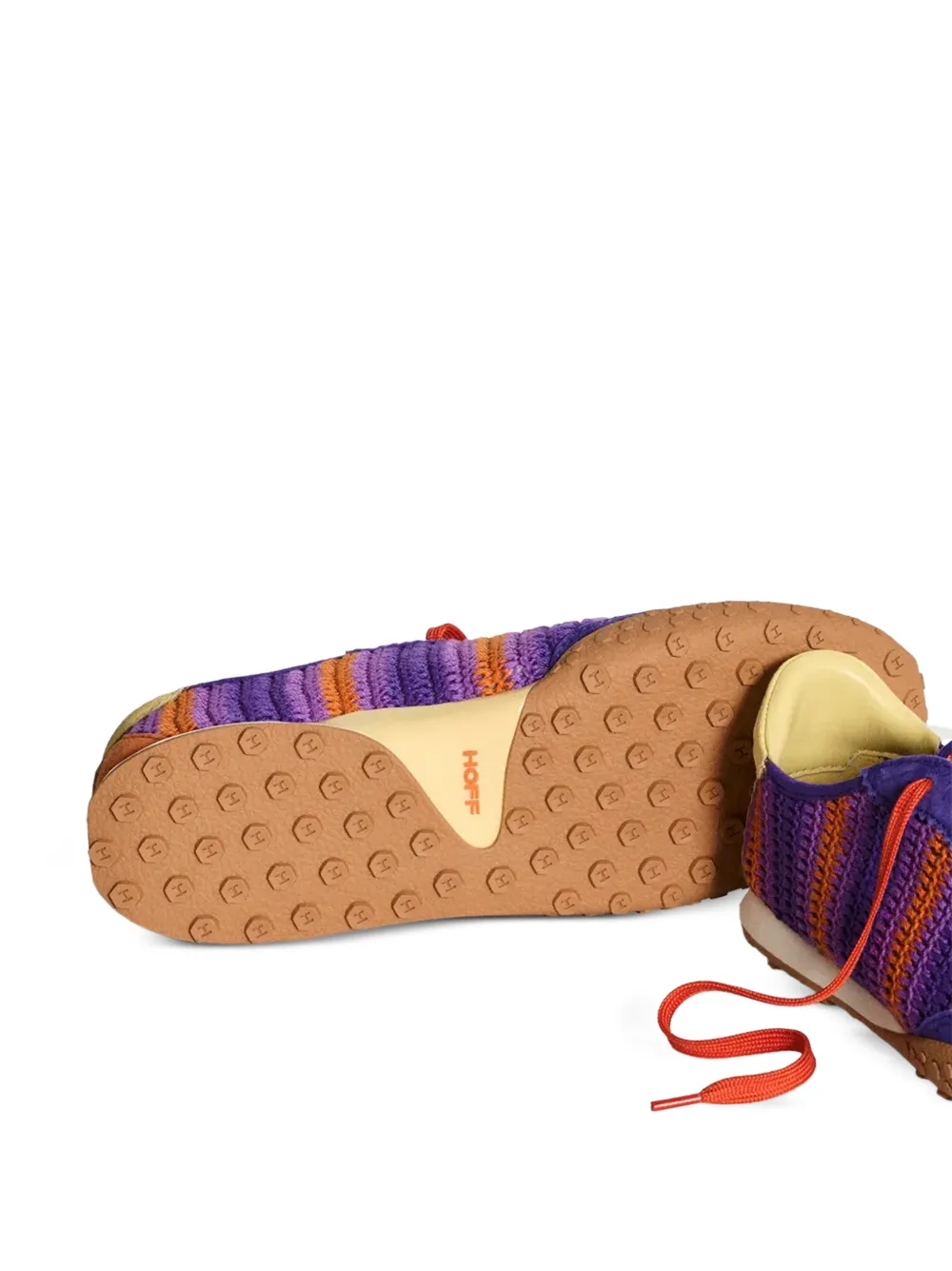 Hoff Bridge gebreide sneakers met vlakken Paars