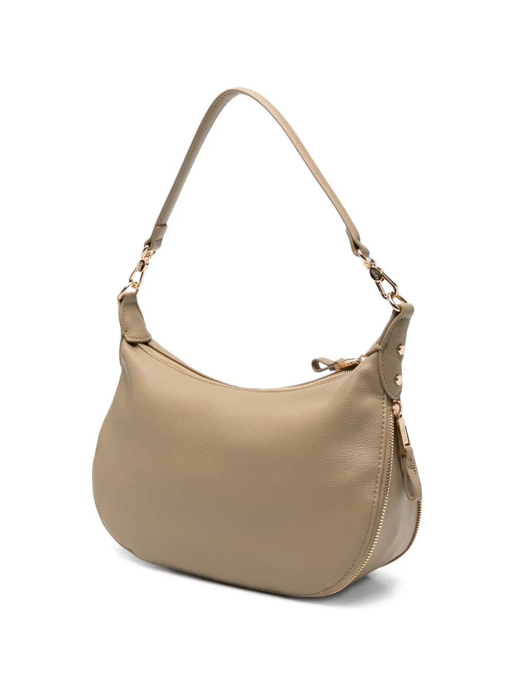 LIU JO Schoudertas met geperforeerd logo Beige