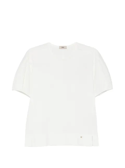 Herno playera con pliegues manga corta