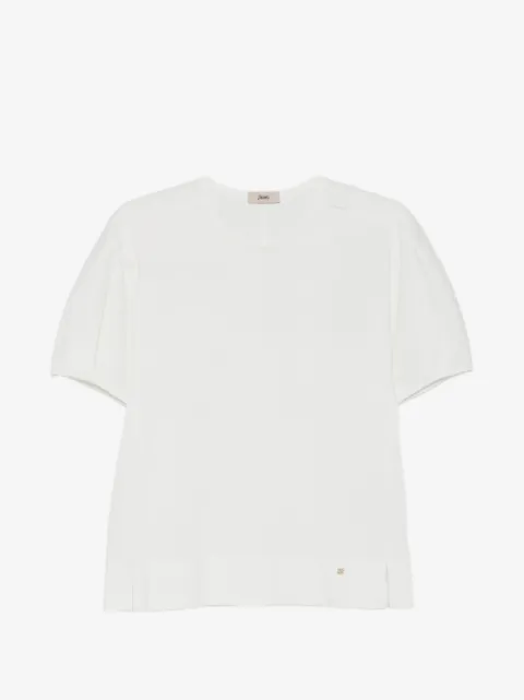 Herno pleated short-sleeve T-shirt