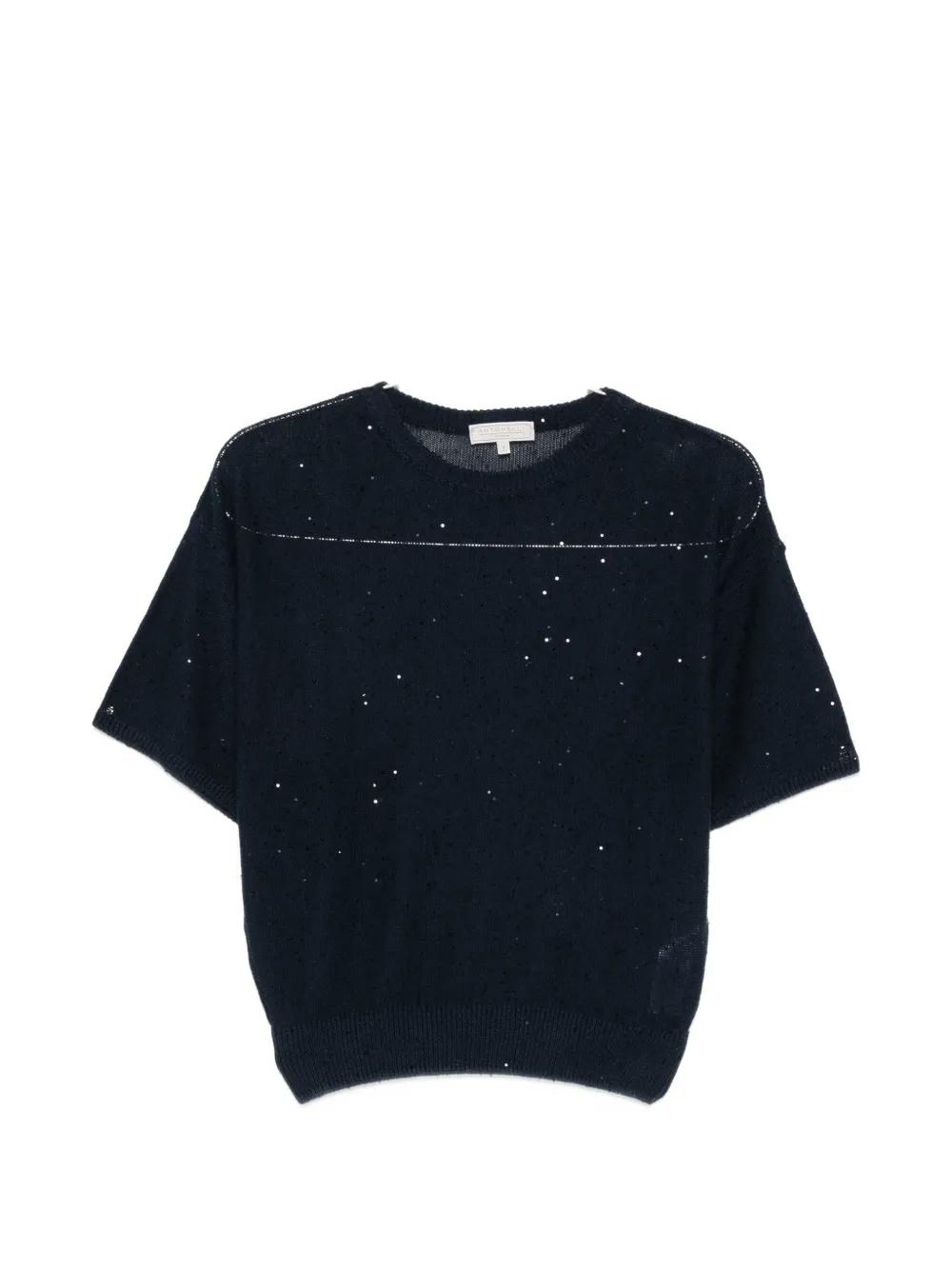 Antonelli Zagara sequined T-shirt - Blu