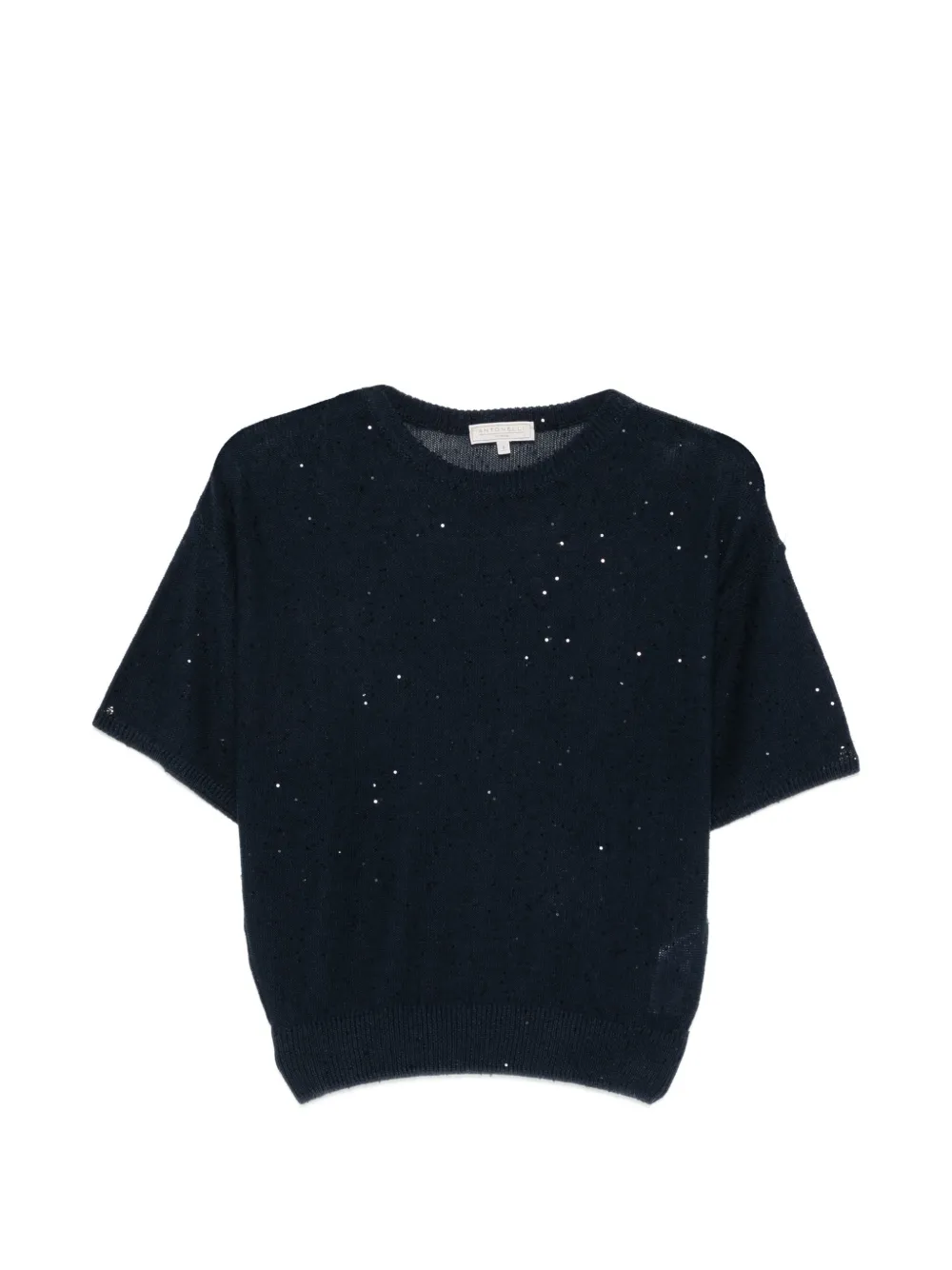 Antonelli Zagara sequined T-shirt - Blu