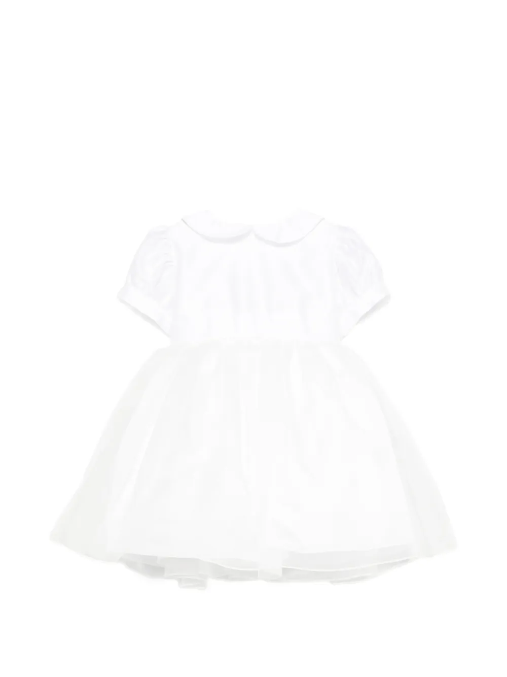 Mariella Ferrari bow-detail organza dress - Bianco