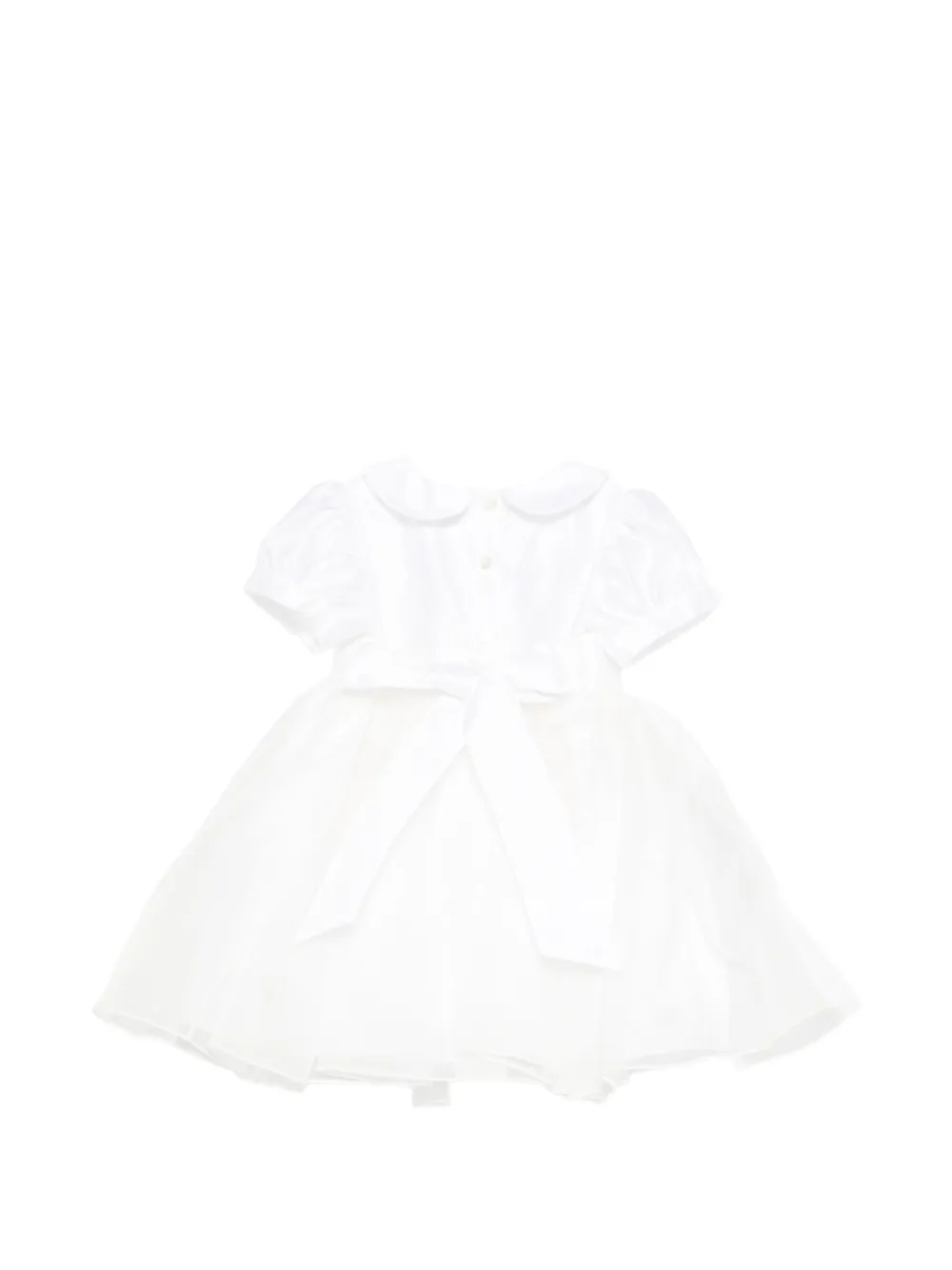 Bow-Detail Organza Dress