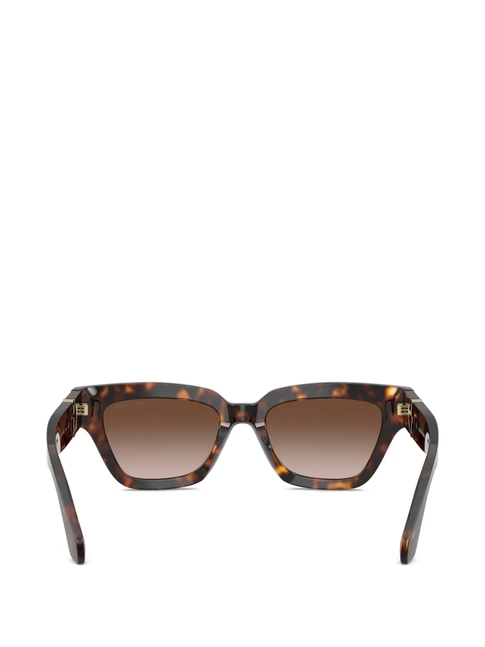 Giorgio Armani Zonnebril met vierkant montuur Bruin