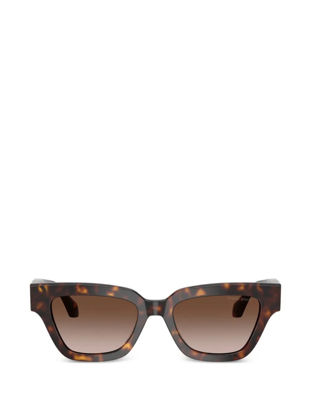 Giorgio Armani logo square-frame sunglasses - Marrone