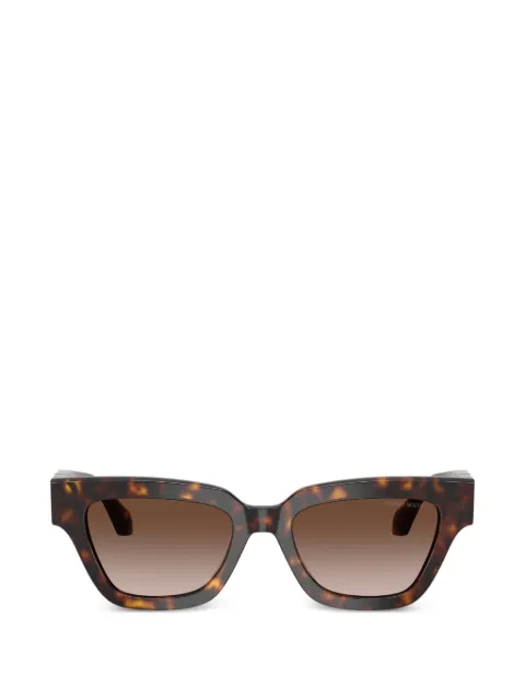 Giorgio Armani lentes de sol con armazón cuadrada y logo