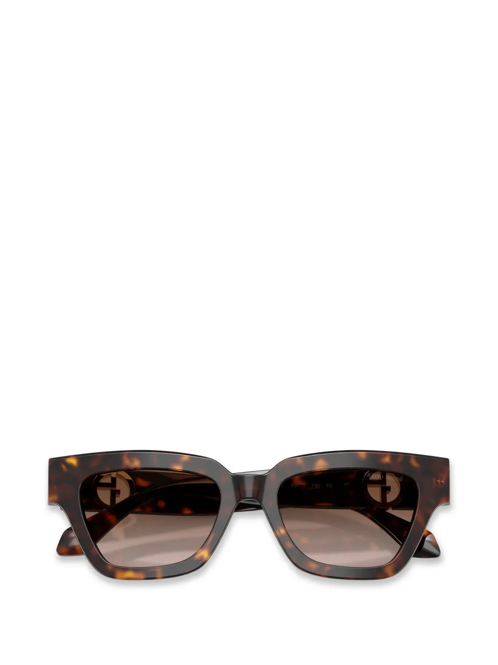 Giorgio Armani Zonnebril met vierkant montuur Bruin