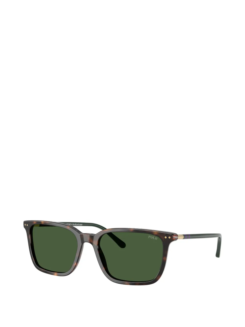 POLO RALPH LAUREN EYEWEAR Zonnebril met vierkant montuur Bruin