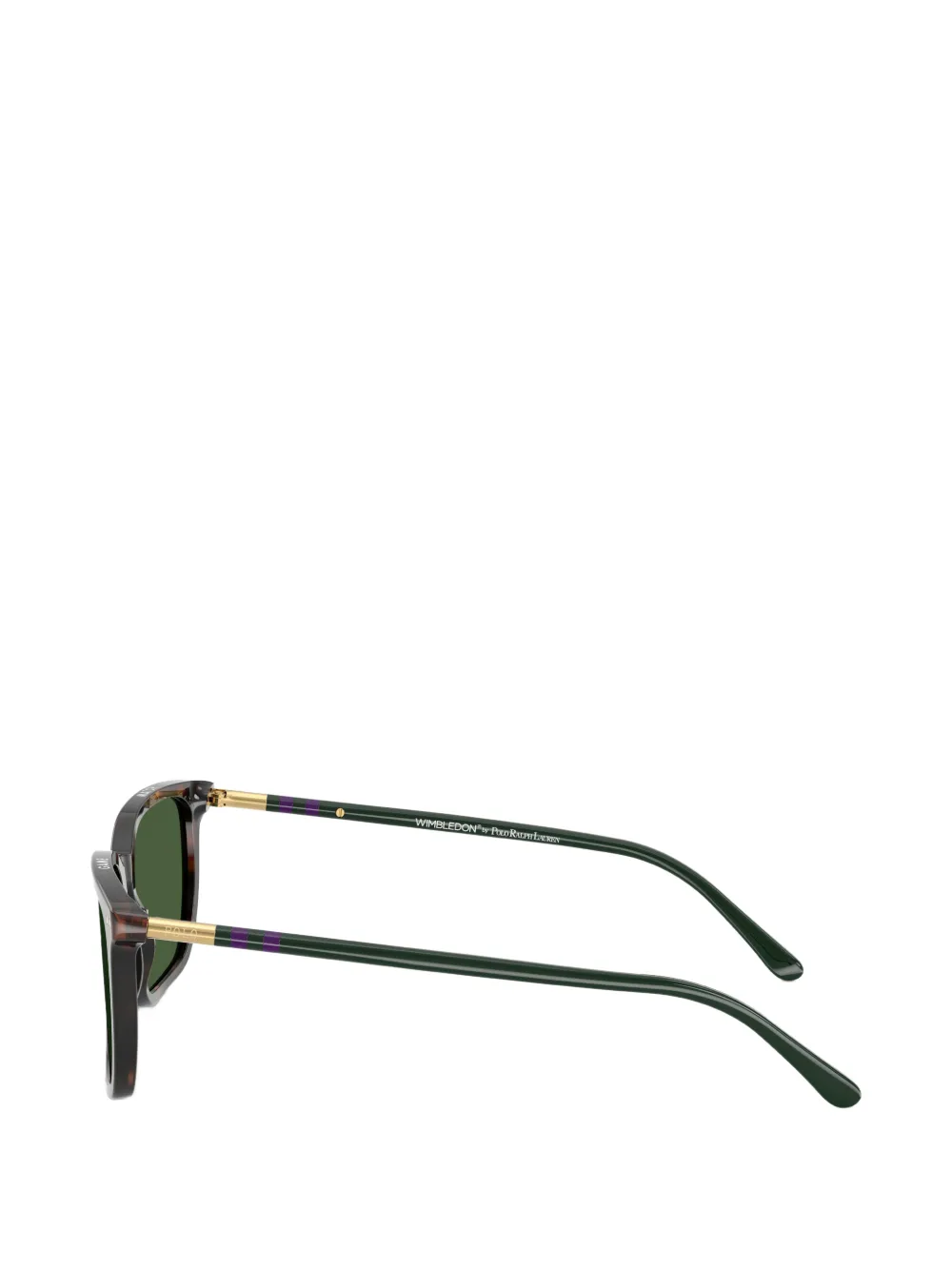 POLO RALPH LAUREN EYEWEAR Zonnebril met vierkant montuur Bruin