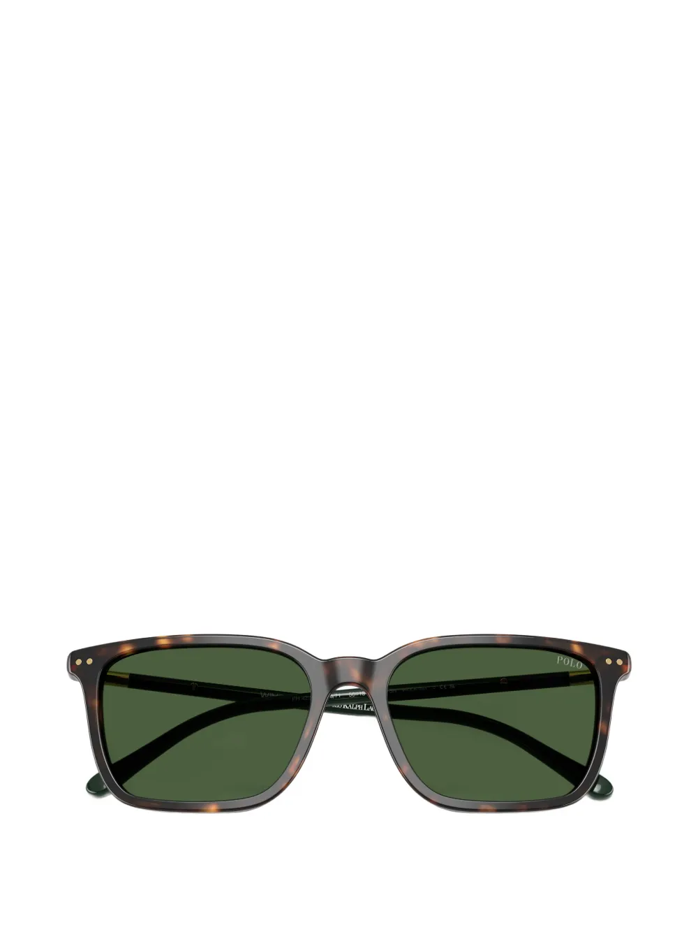 POLO RALPH LAUREN EYEWEAR Zonnebril met vierkant montuur Bruin
