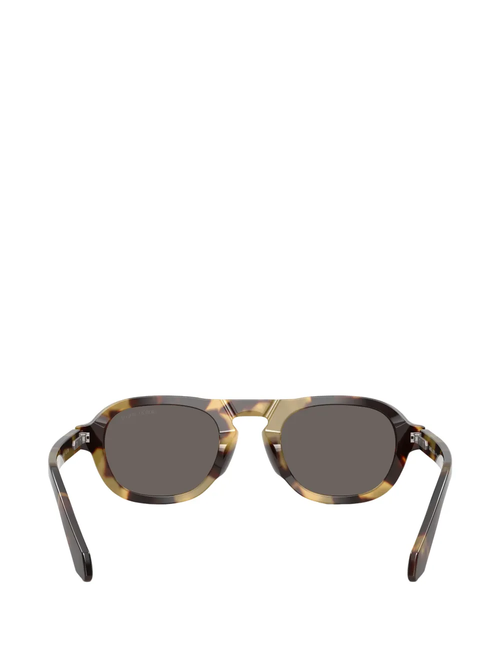 Giorgio Armani Zonnebril met logodetail Bruin