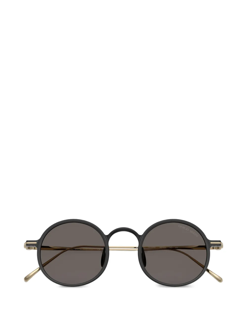 Giorgio Armani Zonnebril met rond montuur Zwart