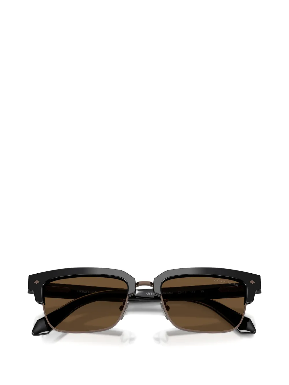 Giorgio Armani Zonnebril met logodetail Zwart