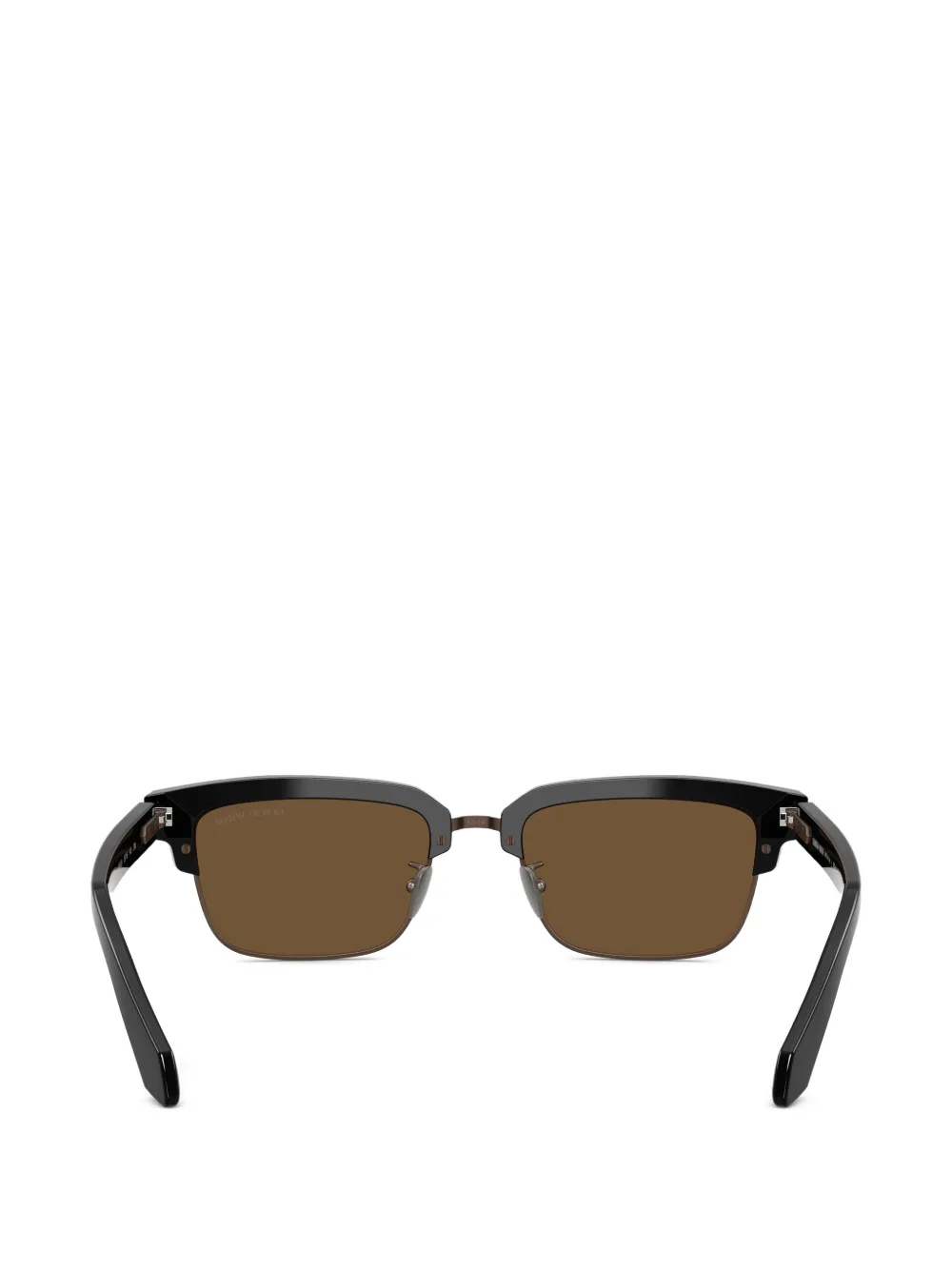 Giorgio Armani Zonnebril met logodetail Zwart