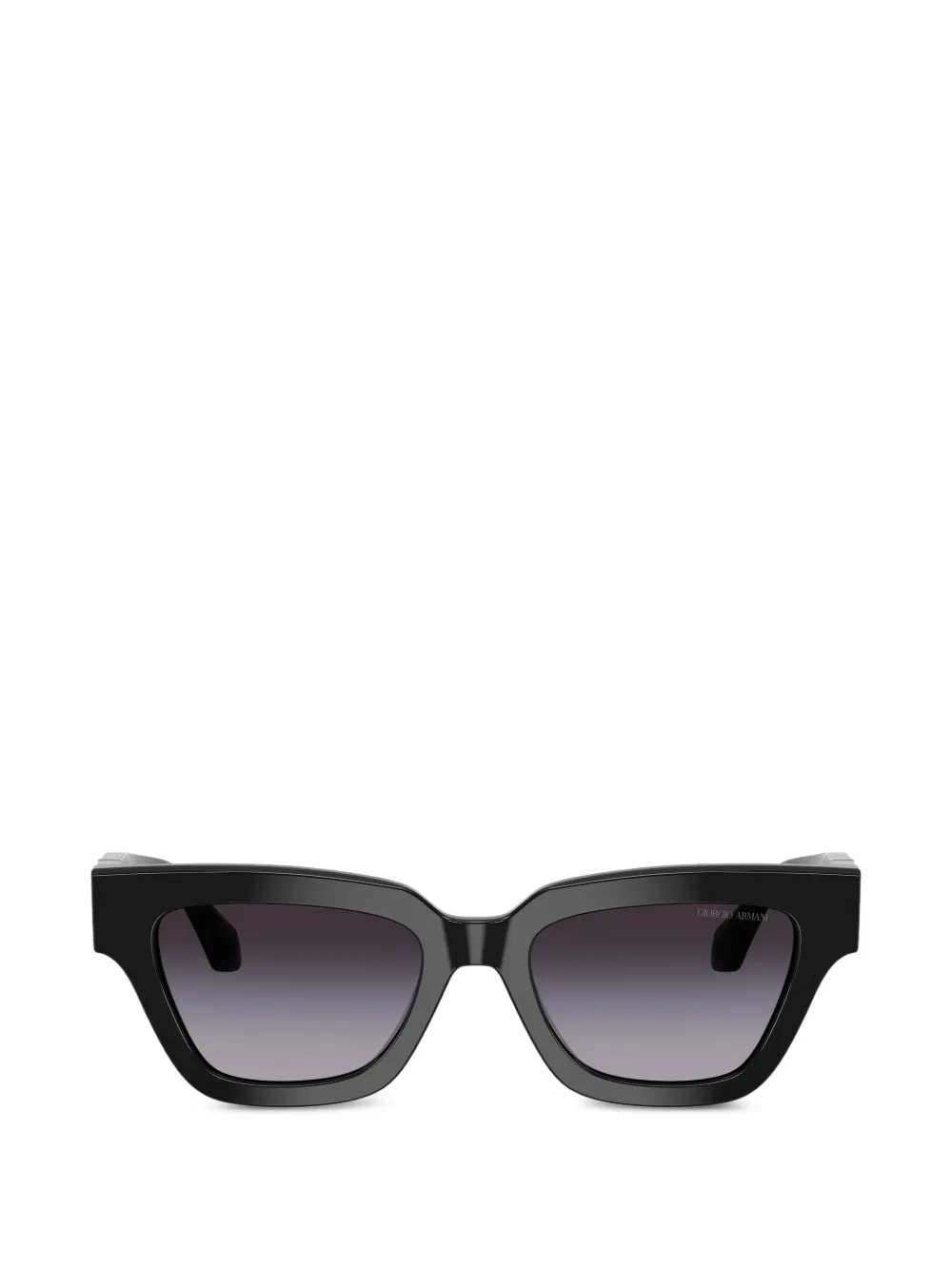 Giorgio Armani geometric-frame logo-detail sunglasses - Nero