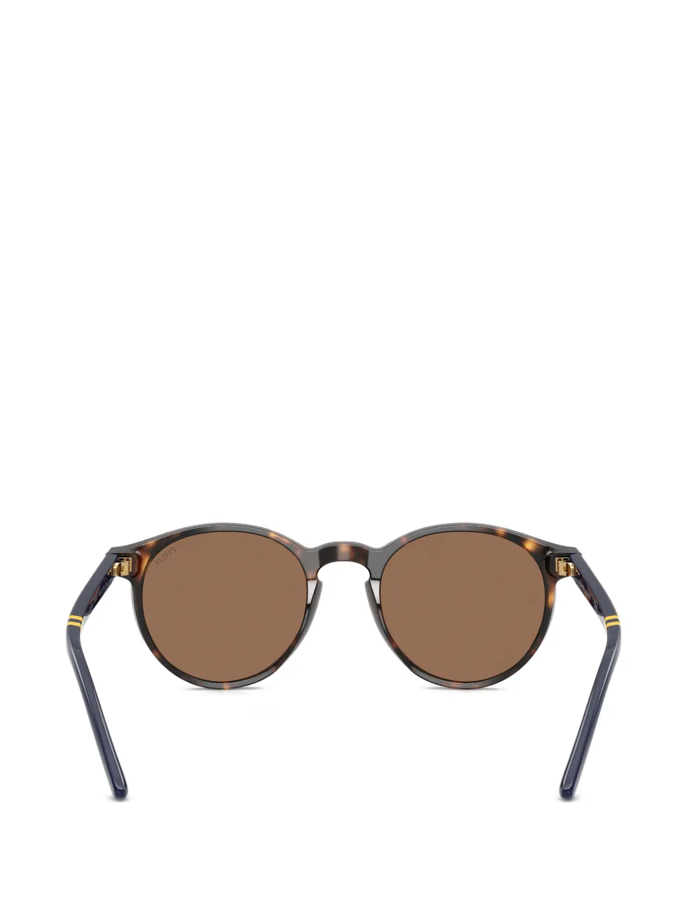 POLO RALPH LAUREN EYEWEAR Zonnebril met rond montuur Bruin