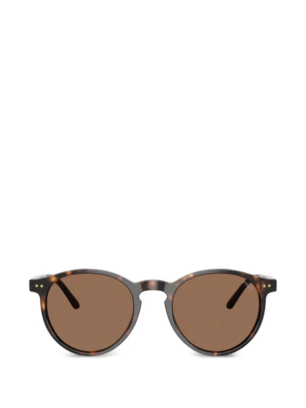 POLO RALPH LAUREN EYEWEAR ラウンドフレーム サングラス | ブラウン 
