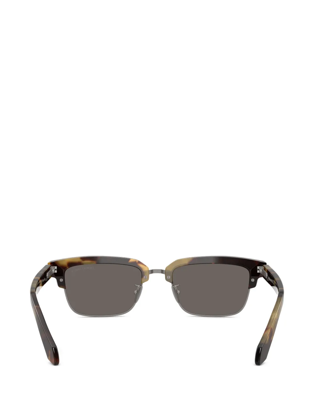 Giorgio Armani Zonnebril met logodetail Bruin