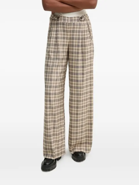 Hoss Intropia button checked trousers