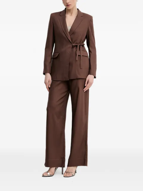 Hoss Intropia tie-belt blazer