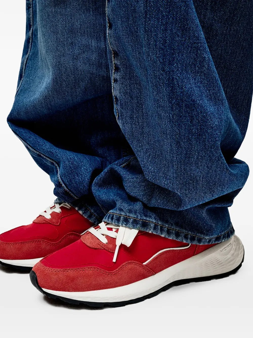Hoff City MKII panelled lace-up sneakers - Rot