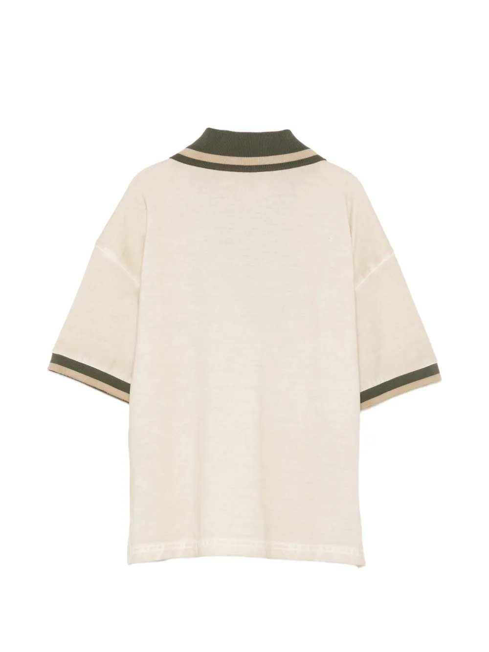 Dolce & Gabbana Kids T-shirt met V-hals Beige