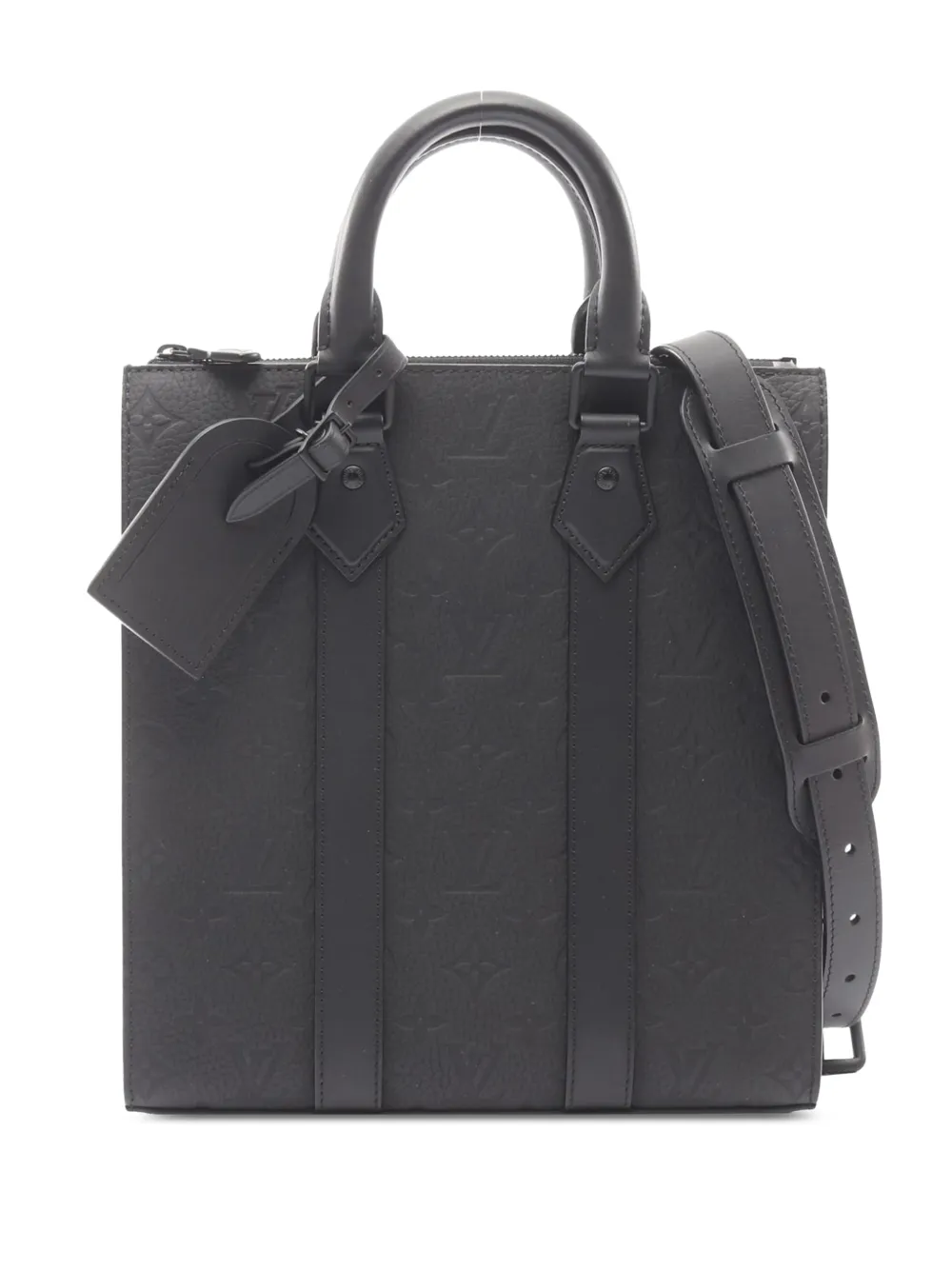 Louis Vuitton Pre-Owned 2021-2025 Monogram Empreinte Sac Plat Cross satchel - Black