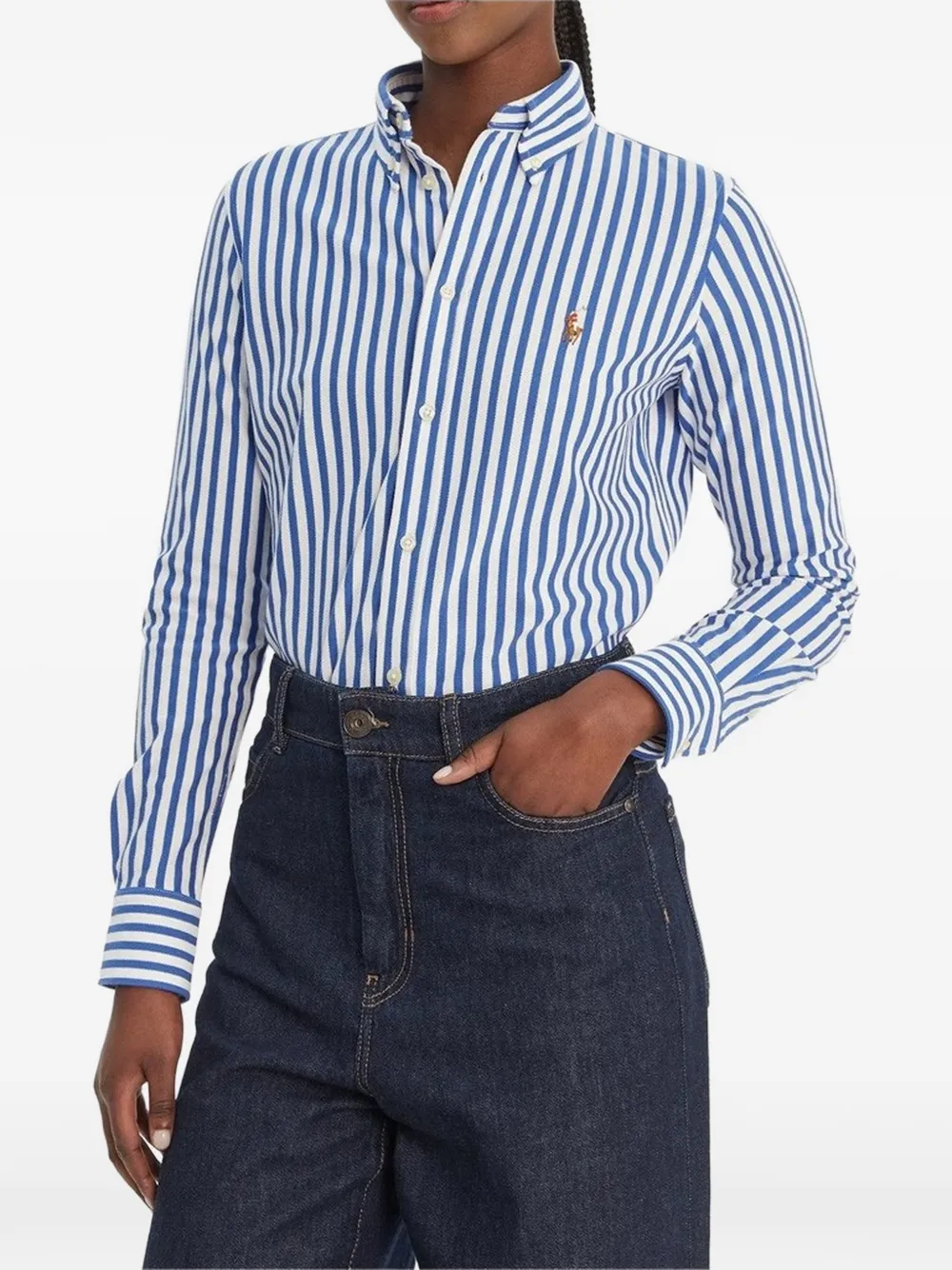 Polo Ralph Lauren striped Oxford shirt - Blu