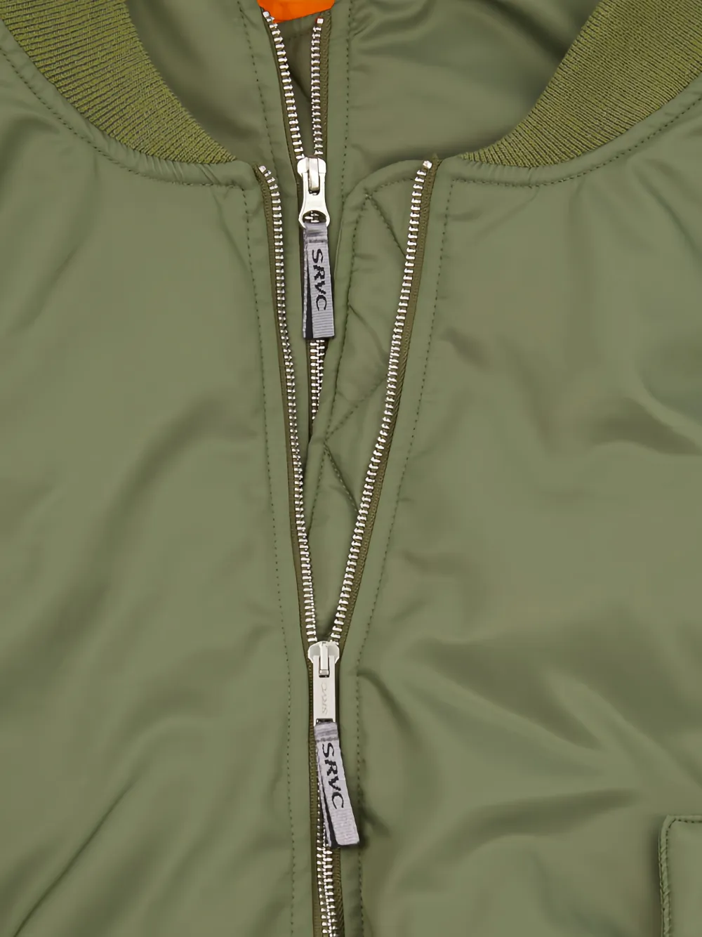  Srvc Studio Hooded Bomber Jacket - Green 